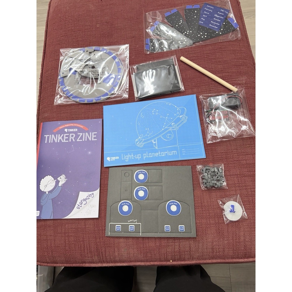 Tinker Crate Build Your Own Light-Up Planetarium Toy Kiwi Co NEW Opened Box